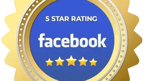 Five-star Facebook rating graphic for Forefront Physical Therapy