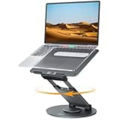 Adjustable ergonomic laptop stand